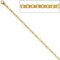 Preview: Erbskette 333 Gelbgold 2,5 mm 42 cm Gold Kette Halskette Goldkette Karabiner