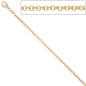 Preview: Erbskette 333 Gelbgold 2,5 mm 42 cm Gold Kette Halskette Goldkette Karabiner