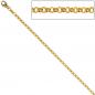 Preview: Erbskette 333 Gelbgold 2,5 mm 50 cm Gold Kette Halskette Goldkette Karabiner