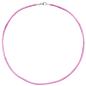 Preview: Collier Halskette Seide pink 42 cm, Verschluss 925 Silber Kette