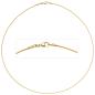 Preview: Halsreif 750 Gold Gelbgold 1,1 mm 45 cm Halskette Kette Karabiner