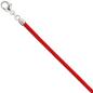 Preview: Collier Halskette Seide rot 2,8 mm 42 cm, Verschluss 925 Silber Kette