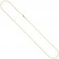 Preview: Weit-Ankerkette 585 Gelbgold 2 mm 45 cm Karabiner Gold Kette Halskette Goldkette