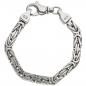 Preview: Königsarmband 925 Sterling Silber 23 cm Armband Silberarmband Karabiner