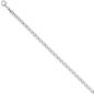 Preview: Panzerarmband 925 Sterling Silber 19 cm Armband Silberarmband Karabiner