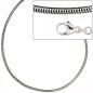 Preview: Schlangenkette 925 Silber 1,6 mm 70 cm Halskette Kette Silberkette Karabiner