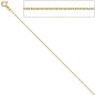 Preview: Ankerkette 333 Gelbgold 1,2 mm 36 cm Gold Kette Halskette Goldkette Federring