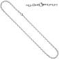 Preview: Ankerkette Edelstahl 3,2 mm 80 cm Halskette Kette Karabiner