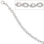 Preview: Armband Unendlichkeit 925 Sterling Silber mit Zirkonia 19 cm Silberarmband