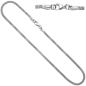 Preview: Halskette Kette 925 Sterling Silber rhodiniert 42 cm Silberkette Karabiner