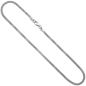 Preview: Halskette Kette 925 Sterling Silber rhodiniert 42 cm Silberkette Karabiner