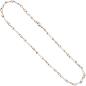 Preview: Collier Halskette 333 Gold Weißgold Rotgold bicolor 45 cm Kette Goldkette