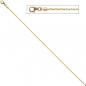 Preview: Kobrakette oval 333 Gelbgold 1,7 mm 50 cm Gold Kette Halskette Goldkette