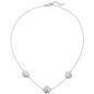 Preview: Collier Halskette 925 Sterling Silber bicolor vergoldet Kette Silberkette