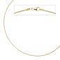 Preview: Halsreif 925 Sterling Silber gold vergoldet 1,5 mm 50 cm Kette Halskette