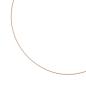 Preview: Halsreif 925 Sterling Silber rotgold vergoldet 1,1 mm 42 cm Kette Halskette