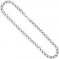 Preview: Lang-Panzerkette 925 Sterling Silber 7,3 mm 45 cm Kette Halskette Silberkette