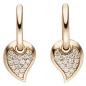 Preview: Creolen 585 Gold Rotgold 34 Diamanten Brillanten Ohrringe Diamantohrringe