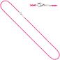 Preview: Rundankerkette Edelstahl pink lackiert 45 cm Kette Halskette Karabiner