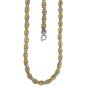 Preview: Collier Halskette 375 Gold Weißgold Gelbgold bicolor 48 cm Kette Goldkette