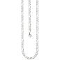 Preview: Figarokette 925 Silber diamantiert 60 cm Kette Halskette Silberkette Karabiner