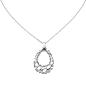 Preview: Collier Halskette Tropfen 925 Sterling Silber 45 cm Kette Silberkette