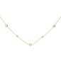 Preview: Collier Herz Kugel 925 Sterling Silber gold vergoldet 45 cm Silberkette Federrin