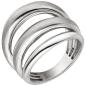 Preview: Damen Ring mehrreihig 925 Sterling Silber Silberring