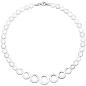 Preview: Collier Halskette im Verlauf 925 Sterling Silber 45 cm Kette