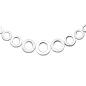 Preview: Collier Halskette im Verlauf 925 Sterling Silber 45 cm Kette