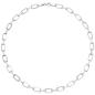 Preview: Collier Halskette 925 Sterling Silber 154 Zirkonia 45 cm Kette Silberkette