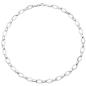 Preview: Collier Halskette 925 Silber 144 Zirkonia 45 cm Kette Silberkette