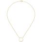 Preview: Collier Halskette 585 Gold Gelbgold 7 Diamanten Brillanten 44 cm Kette