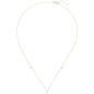 Preview: Collier Halskette 750 Gold Gelbgold 3 Diamanten Brillanten 45 cm