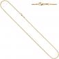 Preview: Erbskette 585 Gelbgold 1,5 mm 40 cm Gold Kette Halskette Goldkette Karabiner