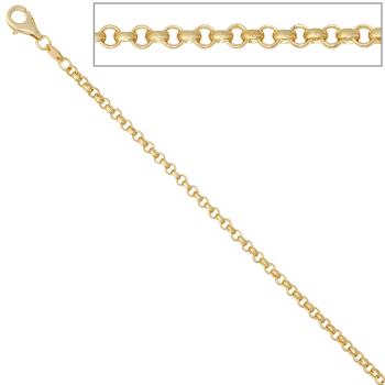 Erbskette 333 Gelbgold 2,5 mm 42 cm Gold Kette Halskette Goldkette Karabiner