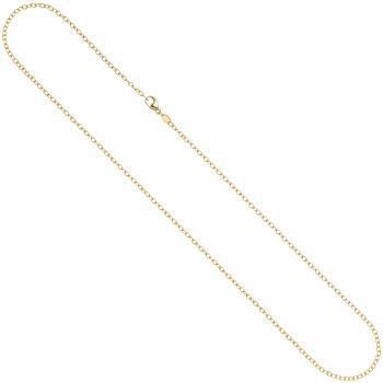 Weit-Ankerkette 585 Gelbgold 2 mm 45 cm Karabiner Gold Kette Halskette Goldkette