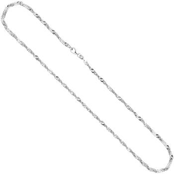 Singapurkette 925 Silber 2,9 mm 50 cm Halskette Kette Silberkette Karabiner