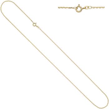 Ankerkette 333 Gelbgold 1,2 mm 36 cm Gold Kette Halskette Goldkette Federring