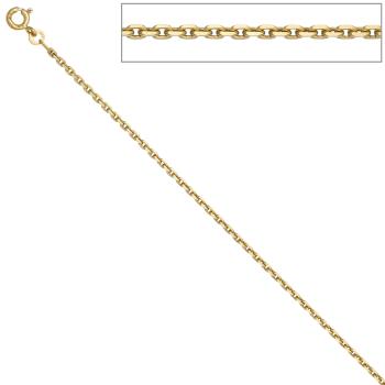 Ankerkette 333 Gelbgold 1,9 mm 42 cm Gold Kette Halskette Goldkette Federring