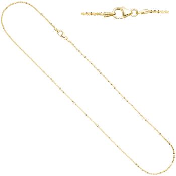 Criss-Cross Kette 333 Gelbgold 1,3 mm 40 cm Gold Halskette Goldkette Karabiner