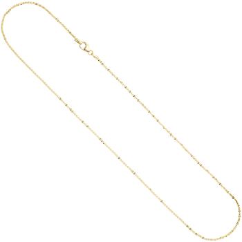 Criss-Cross Kette 333 Gelbgold 1,3 mm 40 cm Gold Halskette Goldkette Karabiner