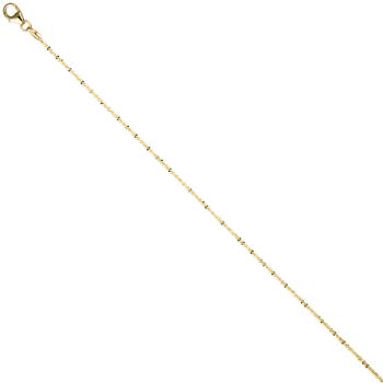 Criss-Cross Kette 333 Gelbgold 1,3 mm 40 cm Gold Halskette Goldkette Karabiner