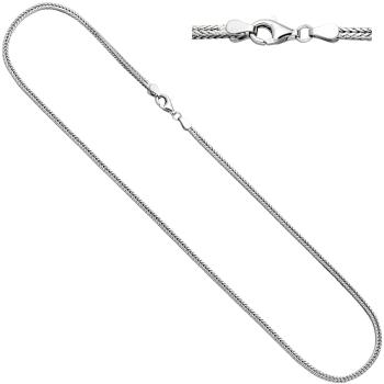 Fuchsschwanzkette 925 Silber 2,5 mm 45 cm Kette Halskette Silberkette Karabiner