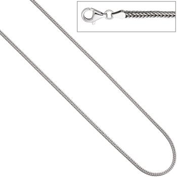 Fuchsschwanzkette 925 Silber 2,5 mm 45 cm Kette Halskette Silberkette Karabiner