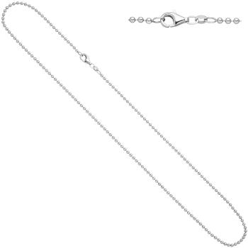 Kugelkette 925 Silber 2,0 mm 50 cm Kette Halskette Silberkette Karabiner