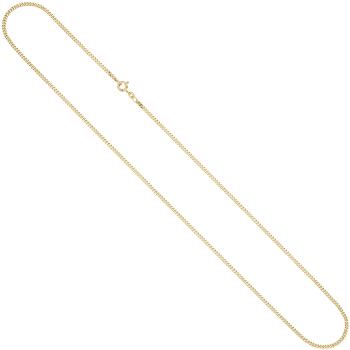 Panzerkette 333 Gelbgold 2,1 mm 80 cm Gold Kette Halskette Goldkette Federring