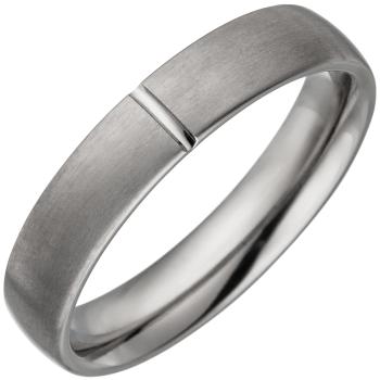 Partner Ring aus Titan matt Partnerring Titanring