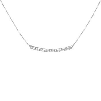 Collier Halskette 925 Sterling Silber 45 cm Kette Silberkette