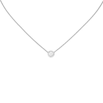 Collier Halskette 925 Sterling Silber 17 Zirkonia 45 cm Kette Silberkette